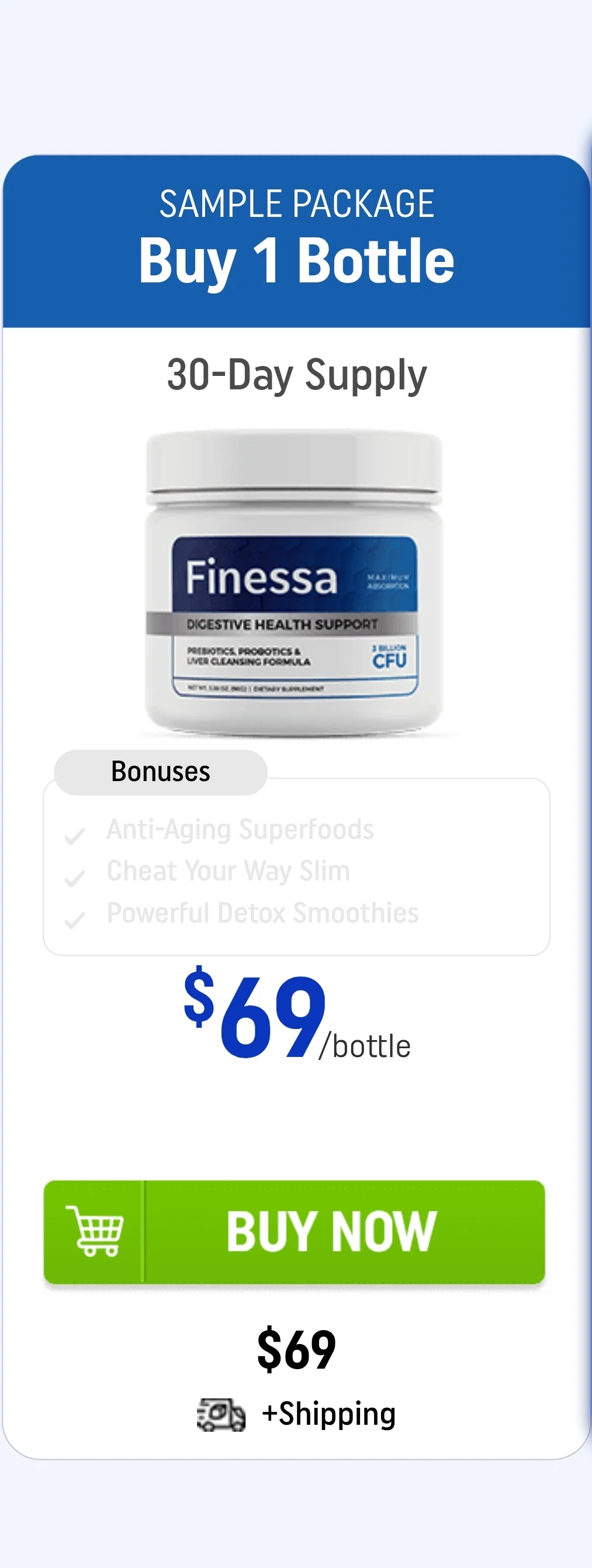 Finessa™ 1 bottle pricing